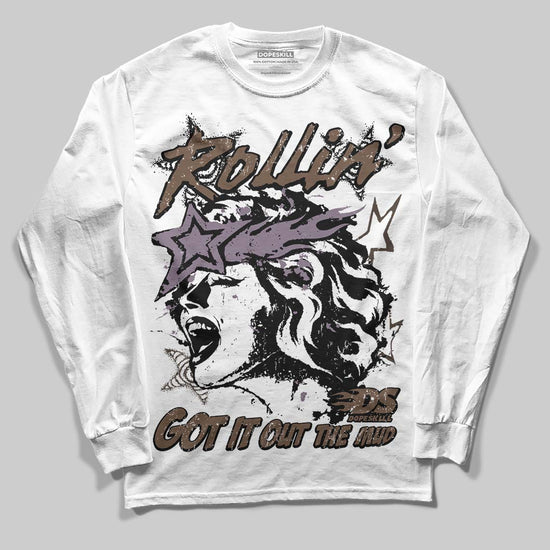 A Ma Maniére x Air Jordan 4 “Dark Mocha” DopeSkill Long Sleeve T-shirt Got It Out The Mud Graphic Streetwear - White
