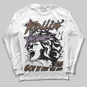 A Ma Maniére x Air Jordan 4 “Dark Mocha” DopeSkill Long Sleeve T-shirt Got It Out The Mud Graphic Streetwear - White