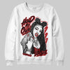 Jordan 12 Retro Flu Game (2025) DopeSkill Sweatshirt New H.M.O Graphic Streetwear - White