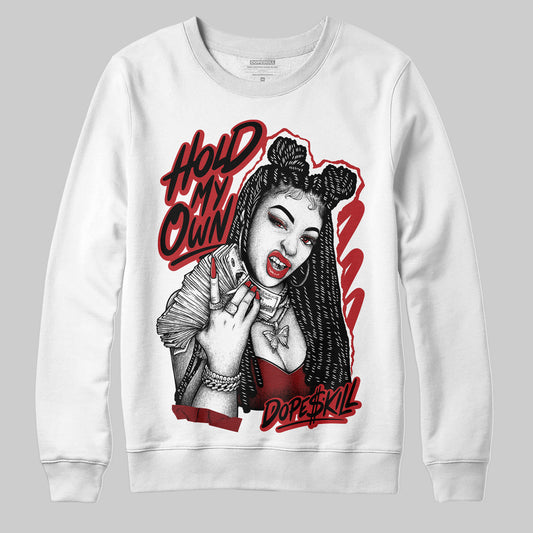 Jordan 12 Retro Flu Game (2025) DopeSkill Sweatshirt New H.M.O Graphic Streetwear - White