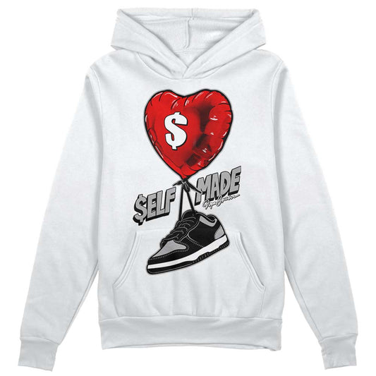 Jordan 1 Low OG “Shadow” DopeSkill Hoodie Sweatshirt Self Made Graphic Streetwear - White