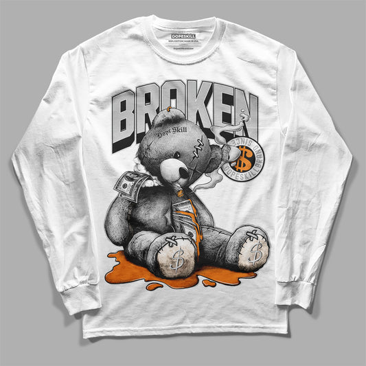 Dunk Low Cool Grey DopeSkill Long Sleeve T-Shirt Sick Bear Graphic Streetwear - White