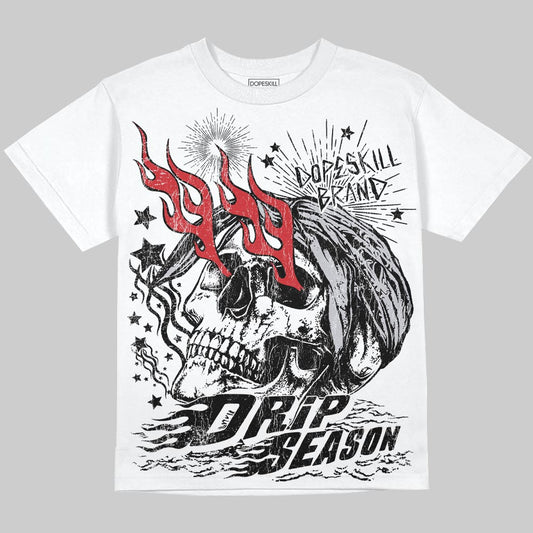 Jordan 5 Retro OG Black Metallic Reimagined DopeSkill Oversize Print T-Shirt Drip Season Graphic Streetwear