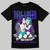 Jordan 6 "Aqua" DopeSkill T-Shirt Real Lover Graphic Streetwear - Black