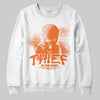 Orange, Black and White Sneakers DopeSkill Sweatshirt Thief In The Night Graphic Streetwear - White