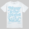 Vans Knu Stack Vintage Satin Dream Blue DopeSkill T-Shirt Money Is Our Motive Typo Graphic Streetwear - White 