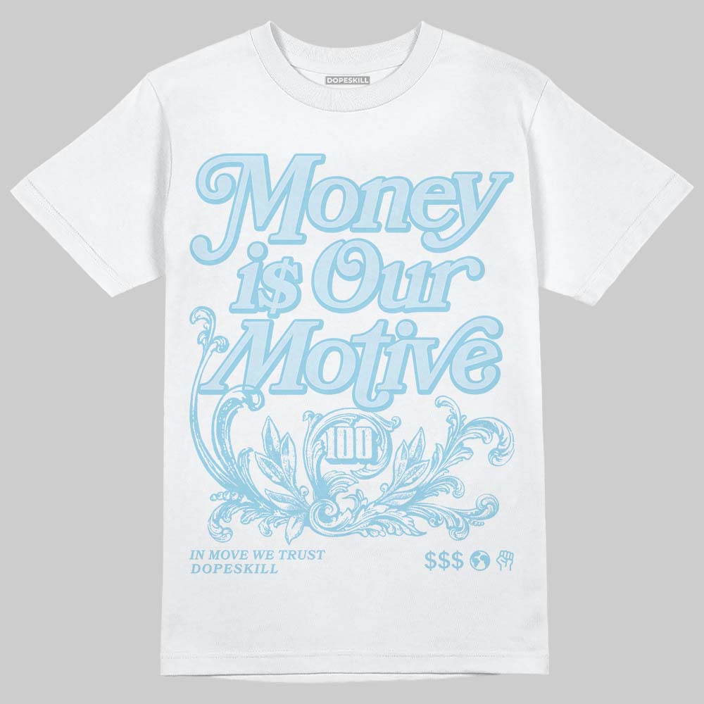 Vans Knu Stack Vintage Satin Dream Blue DopeSkill T-Shirt Money Is Our Motive Typo Graphic Streetwear - White 