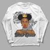 Jordan 1 Retro High OG Washed Heritage DopeSkill Long Sleeve T-Shirt Black Queen Graphic Streetwear - White