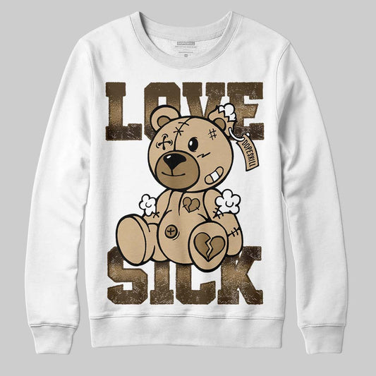 TAN Sneakers DopeSkill Sweatshirt Love Sick Graphic Streetwear - White 