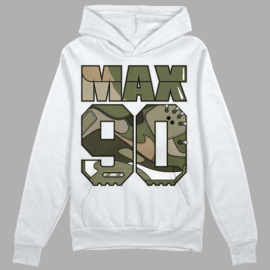 Air Max 90 Ballistic Neutral Olive DopeSkill Hoodie Sweatshirt Max 90 Graphic Streetwear - White 