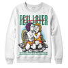 Jordan 1 Mid GS 'Six Championships' DopeSkill Sweatshirt Real Lover Graphic Streetwear - White 