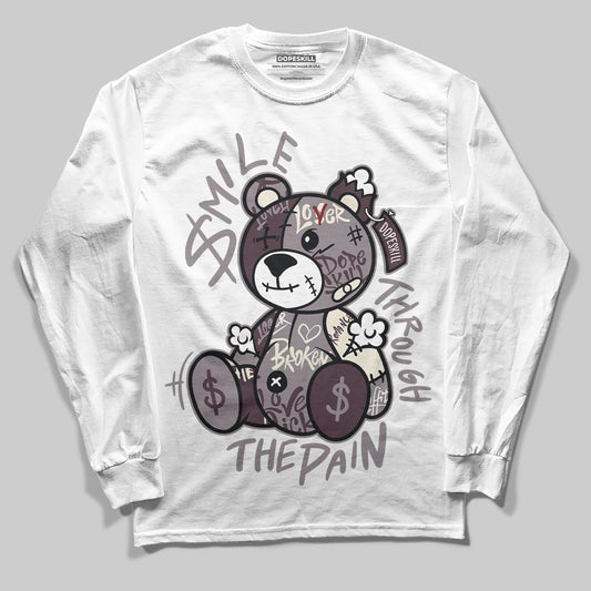 A Ma Maniére x Air Jordan 6 Retro “Smoky Mauve”⁠ DopeSkill Long Sleeve T-Shirt Smile Through The Pain Graphic Streetwear - White