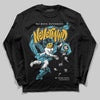 Jordan 11 Retro Gamma Blue (2025) DopeSkill Long Sleeve T-Shirt Nevermind Graphic Streetwear - Black