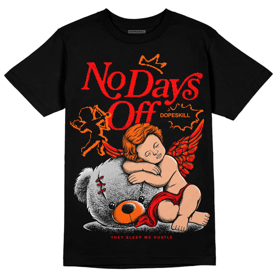 Jordan 1 Retro High OG "Satin Bred" DopeSkill T-Shirt New No Days Off Graphic Streetwear - Black