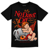 Jordan 1 Retro High OG "Satin Bred" DopeSkill T-Shirt New No Days Off Graphic Streetwear - Black