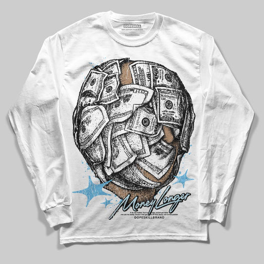 Jordan 11 Retro Legend Blue DopeSkill Long Sleeve T-Shirt Money Longer Graphic Streetwear - White