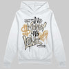 Jordan 5 Retro Reverse Metallic DopeSkill Hoodie Sweatshirt No Money No Love Typo Graphic Streetwear - White