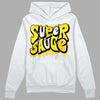 Jordan 4 Retro “Vivid Sulfur” DopeSkill Hoodie Sweatshirt Super Sauce Graphic Streetwear - White 