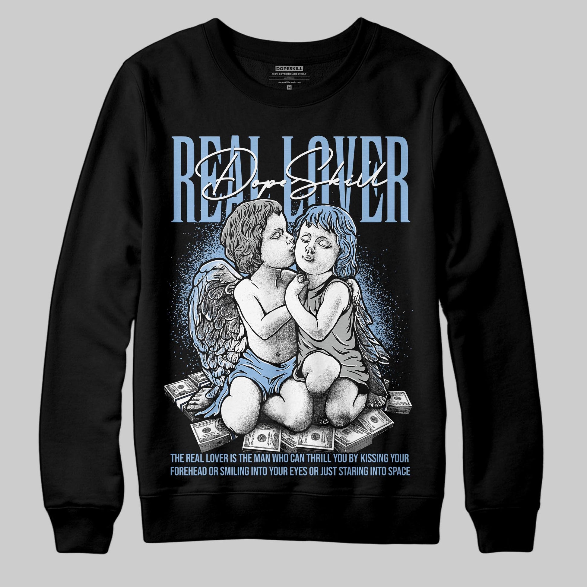 Asics Gel-Cumulus 16 Wash/Independence Blue DopeSkill Sweatshirt Real Lover Graphic Streetwear - black