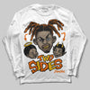 Orange Sneakers DopeSkill Long Sleeve T-Shirt Two Sides Graphic Streetwear - White