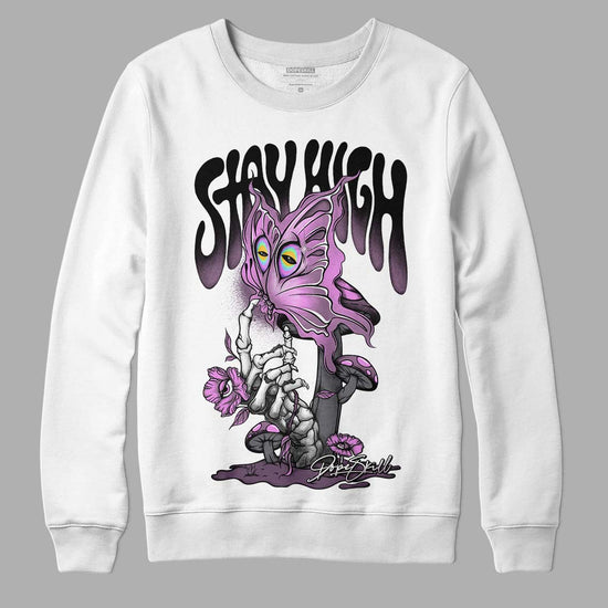 Jordan 2 “Mauve/Off-Noir” DopeSkill Sweatshirt Stay High Graphic Streetwear - White 