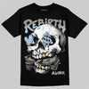 Jordan 5 "White Metallic" DopeSkill T-Shirt Rebirth Graphic Streetwear - Black