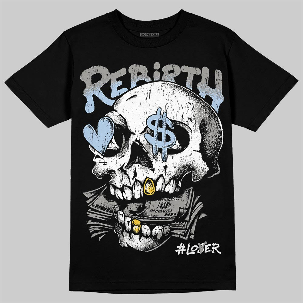 Jordan 5 "White Metallic" DopeSkill T-Shirt Rebirth Graphic Streetwear - Black