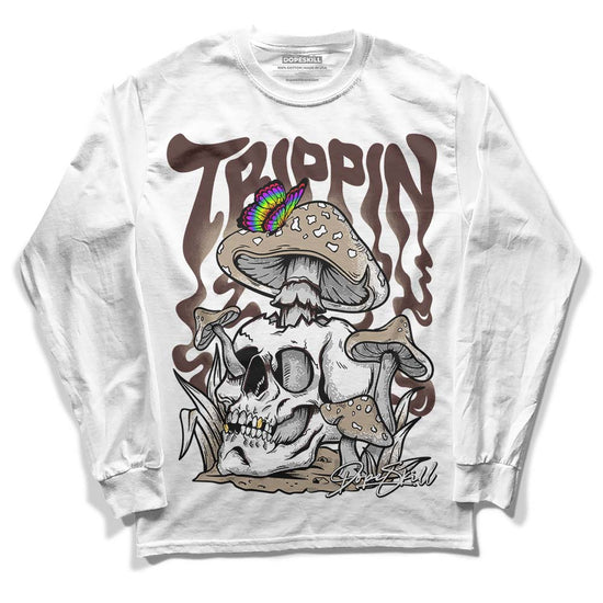 Jordan 1 High OG “Latte” DopeSkill Long Sleeve T-Shirt Trippin Graphic Streetwear - White