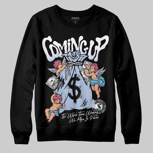 Jordan 3 GS “Cobalt Bliss” DopeSkill Sweatshirt Money Bag Coming Up Graphic Streetwear - Black