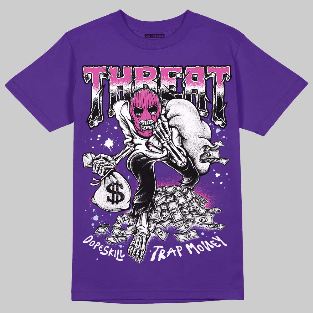 Jordan 5 OG “Grape” DopeSkill T-Shirt Threat Graphic Streetwear - Purple