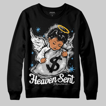 Jordan 10 OG “Steel” DopeSkill Sweatshirt Heaven Sent Graphic Streetwear - Black