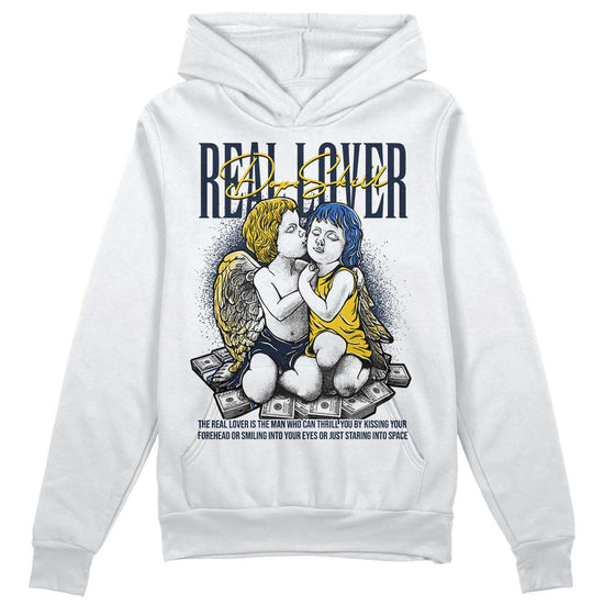 Dunk Low Vintage “Michigan” DopeSkill Hoodie Sweatshirt Real Lover Graphic Streetwear - White