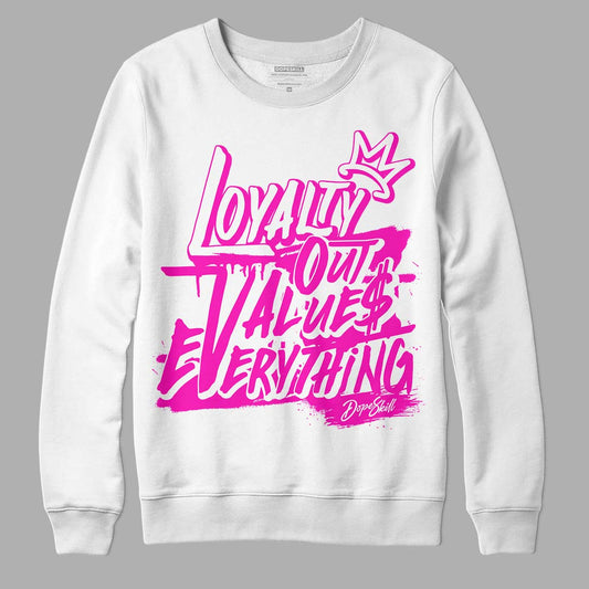 Dunk Low GS “Active Fuchsia” DopeSkill Sweatshirt LOVE Graphic Streetwear - White