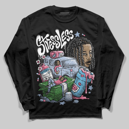 Jordan 3 GS “Denim/Pink Glow” DopeSkill Long Sleeve T-Shirt Stressless Graphic Streetwear - Black