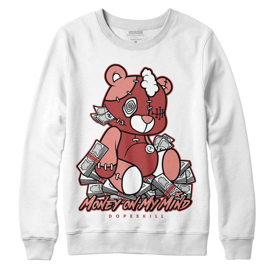 Jordan 13 “Dune Red” DopeSkill Sweatshirt MOMM Bear Graphic Streetwear - White