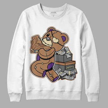 Jordan 6 WMNS Gore-Tex Brown Kelp DopeSkill Sweatshirt Bear Steals Sneaker Graphic Streetwear - WHite 