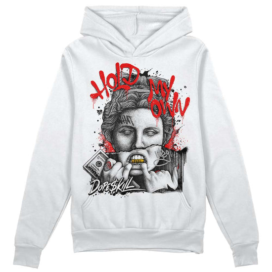 Jordan 1 Low OG “Shadow” DopeSkill Hoodie Sweatshirt Hold My Own Graphic Streetwear - White