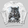 Jordan 5 Retro Wolf Grey (2026) DopeSkill Long Sleeve T-Shirt No Fear Graphic Streetwear - White