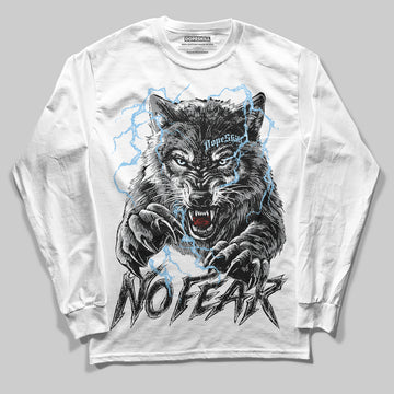 Jordan 5 Retro Wolf Grey (2026) DopeSkill Long Sleeve T-Shirt No Fear Graphic Streetwear - White