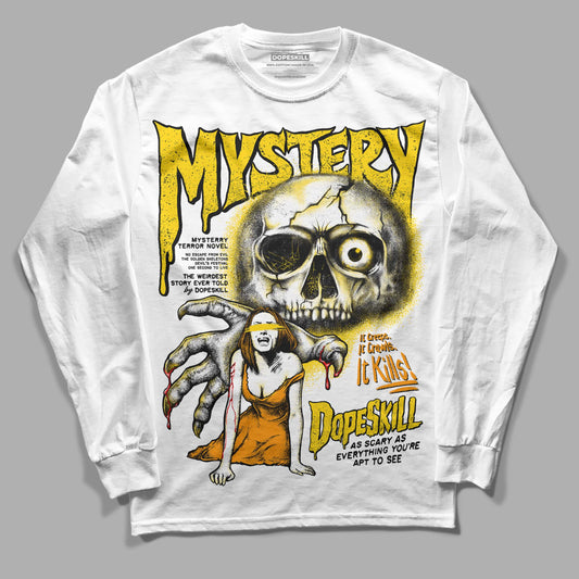 Jordan 6 “Yellow Ochre” DopeSkill Long Sleeve T-Shirt Mystery Ghostly Grasp Graphic Streetwear - White 