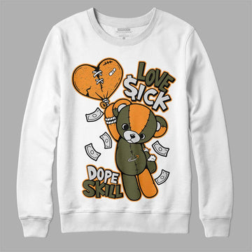 Olive 5s DopeSkill Sweatshirt Love Sick Graphic