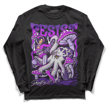 Jordan 13 Court Purple DopeSkill Long Sleeve T-Shirt Resist Graphic Streetwear  - Black