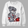 Jordan 14 Retro 'Stealth' DopeSkill Sweatshirt Broken Heart Graphic Streetwear - White