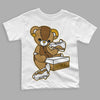 Jordan 13 Wheat 2023 DopeSkill Toddler Kids T-shirt Sneakerhead BEAR Streetwear - White