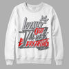 Grey Sneakers DopeSkill Sweatshirt LOVE Graphic Streetwear - White 