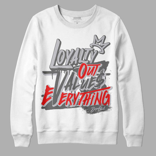 Grey Sneakers DopeSkill Sweatshirt LOVE Graphic Streetwear - White 