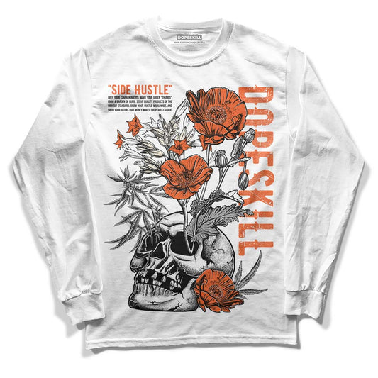 Jordan 3 Georgia Peach DopeSkill Long Sleeve T-Shirt Side Hustle Graphic Streetwear - White