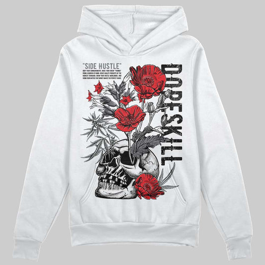 Jordan 4 “Fear” DopeSkill Hoodie Sweatshirt Side Hustle Graphic Streetwear - White