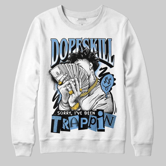 Jordan 12 Retro 'Melo' DopeSkill Sweatshirt Sorry I've Been Trappin Graphic Streetwear - White