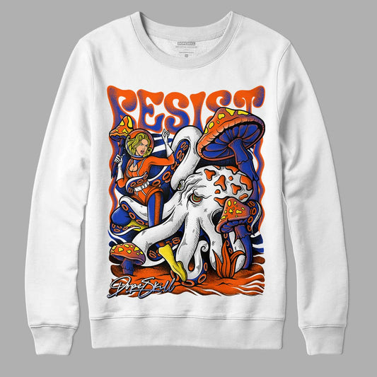 Dunk Low Futura Orange Blaze DopeSkill Sweatshirt Resist Graphic Streetwear - White